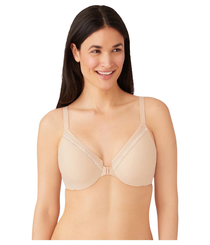 Wacoal Women's Perfect Primer Front Close Underwire Bra, Sand, 38DD - Image 1